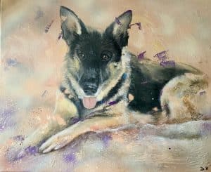 commande personnalisée de portrait animalier